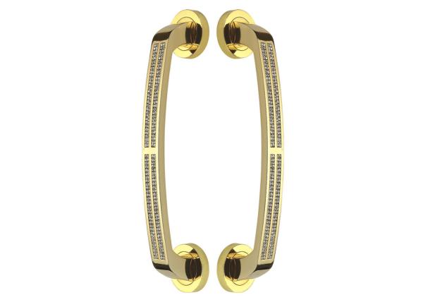 Diamond antique copper Door Pull Handles exterior big sliding door glass door