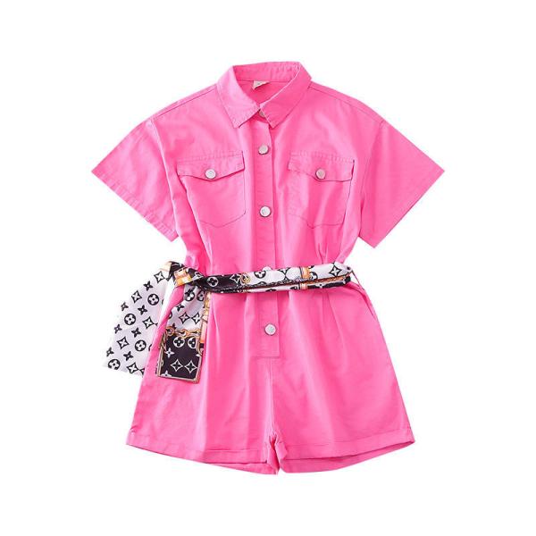 Children'S Outfit Sets Girls Overalls High Waisted Casual Children'S Clothing