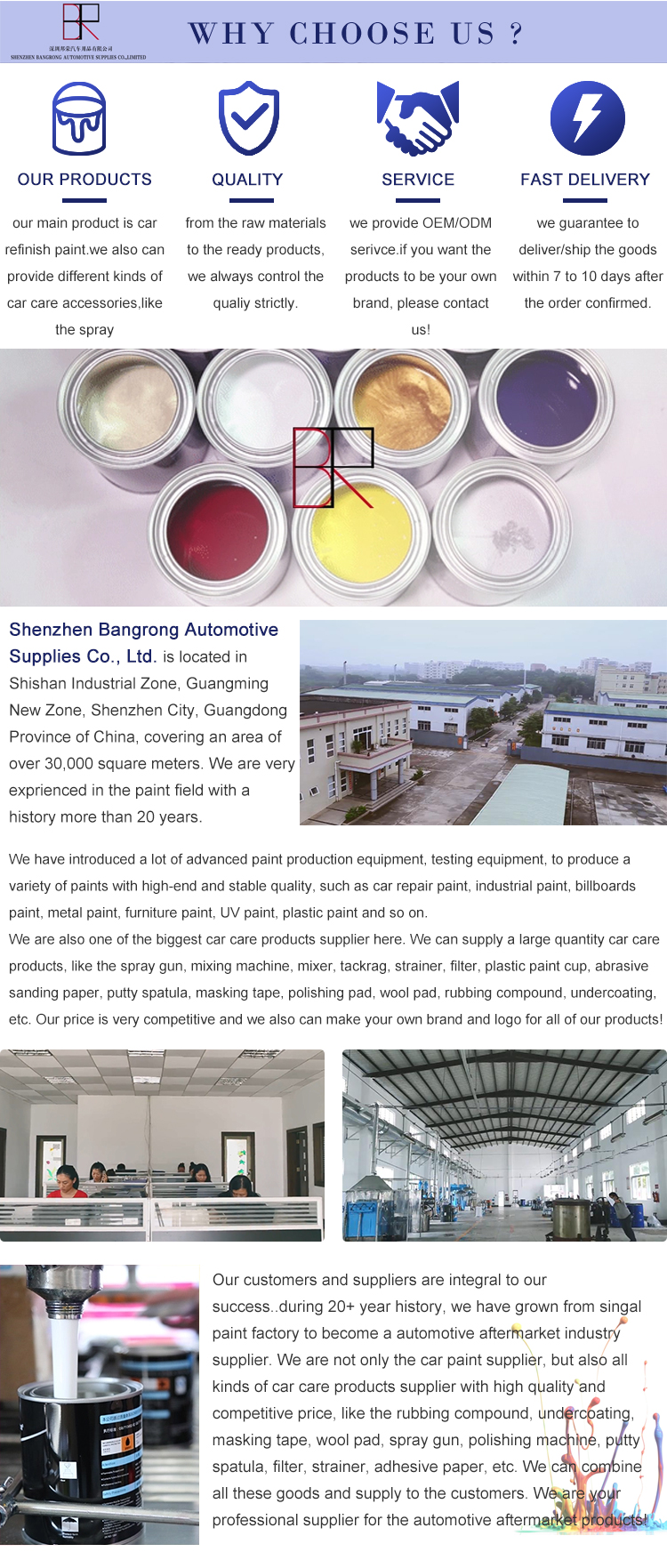 High Concentration Car Paint 1K Binder 2K Paint Binder