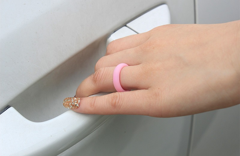 5mm Breathable Silicone Rings for Women Wedding Anniversary