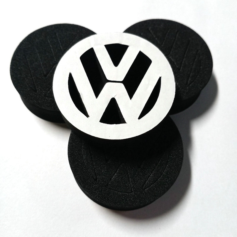 Black / White / Grey Custom Foam Logo EVA Adhesive For Brand Stickers