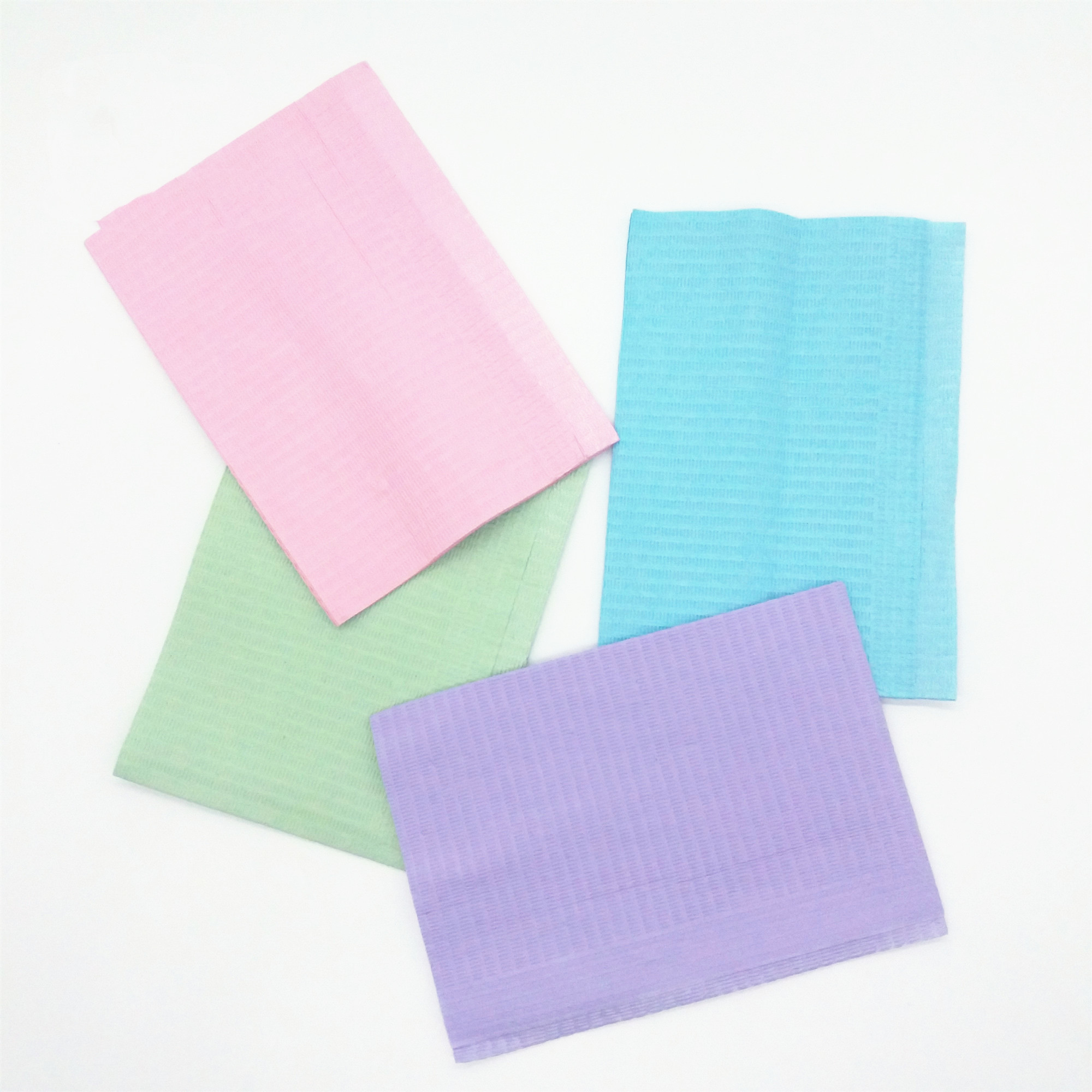 Waterproof Disposable colorful dental bibs for Dentist and Medical use