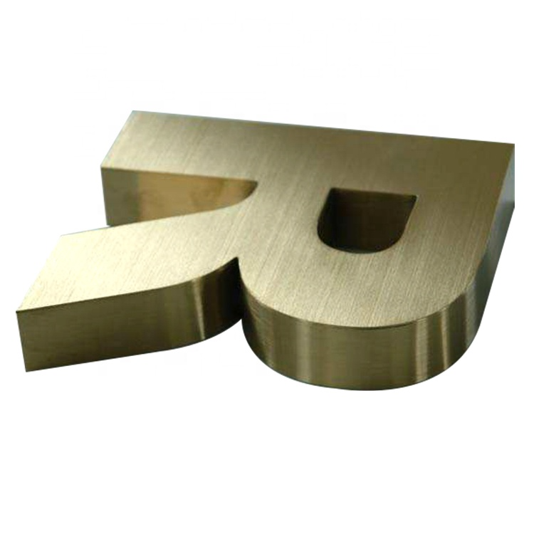 Anti-Rust Metal Letter Logo with 50000 Hours Working Lifetime and Custom Color Design