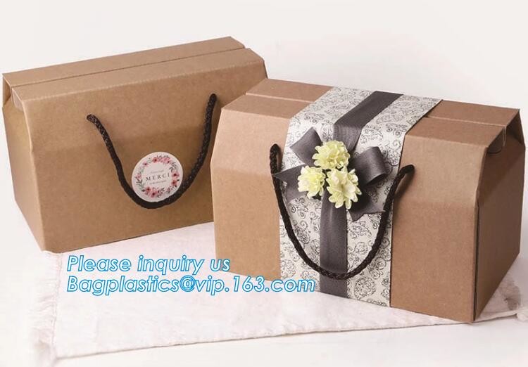 Wholesale custom Paper Cookies packing Cake Box with PVC window,Wholesale Plastic Square Birthday Wedding Packaging Clea