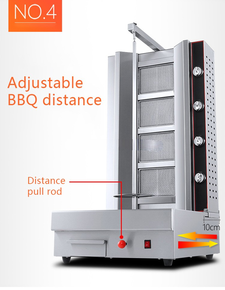 Video Technical Support After Service Commercial Chicken Gas Shawarma Kebab Machine