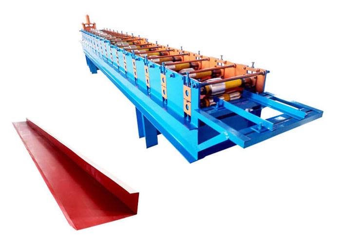 Chain Size 33mm Ridge Cap Roll Forming Machine / Flashing Making Machine 14 Roll Station