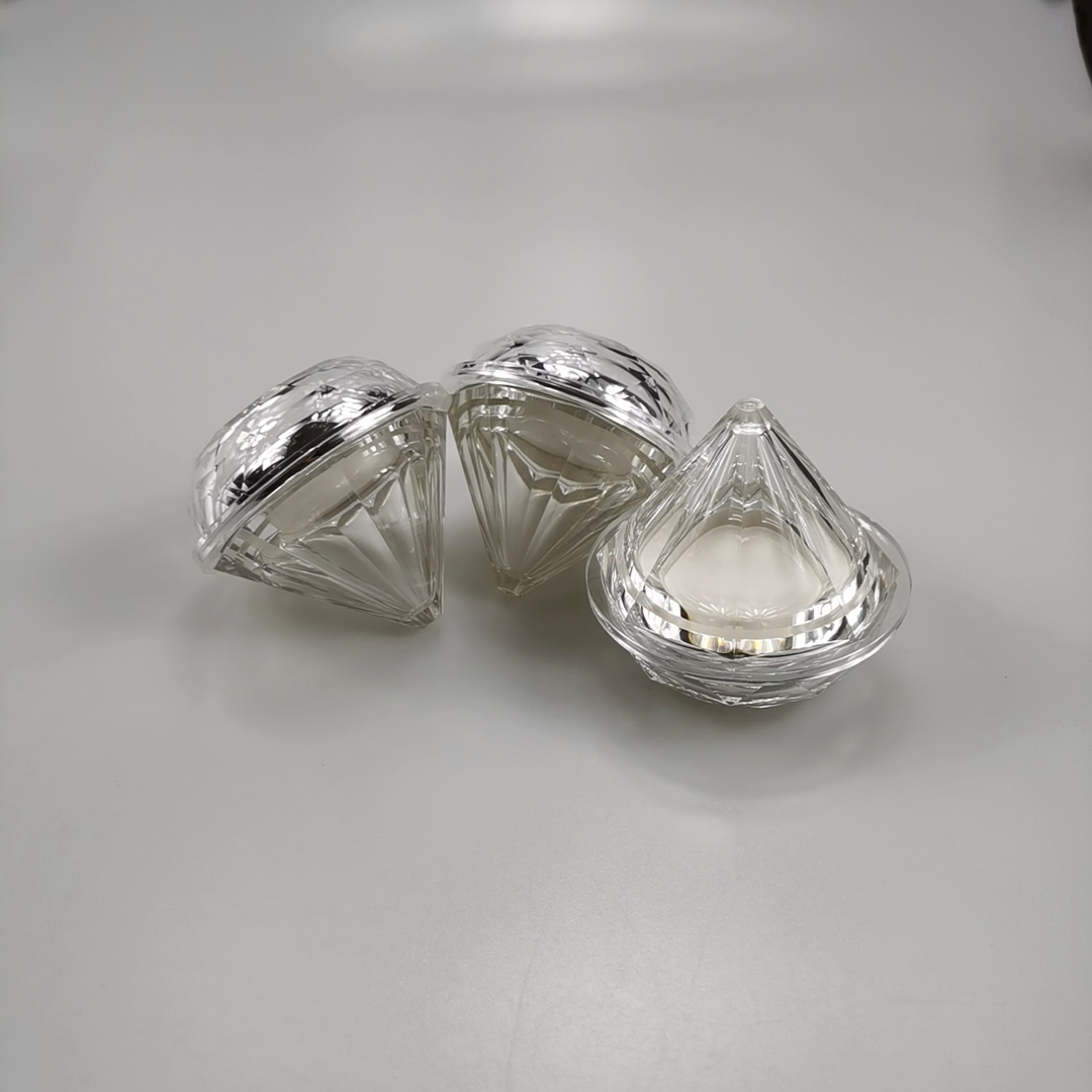 30g Luxury Acrylic Transparent Cream Jar for Face or Eye Cream Cap Material Plastic