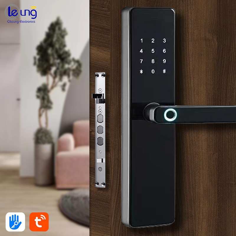 Wifi Biometric Fingerprint Passcode Key IC Card Digital Door Lock for Home Security