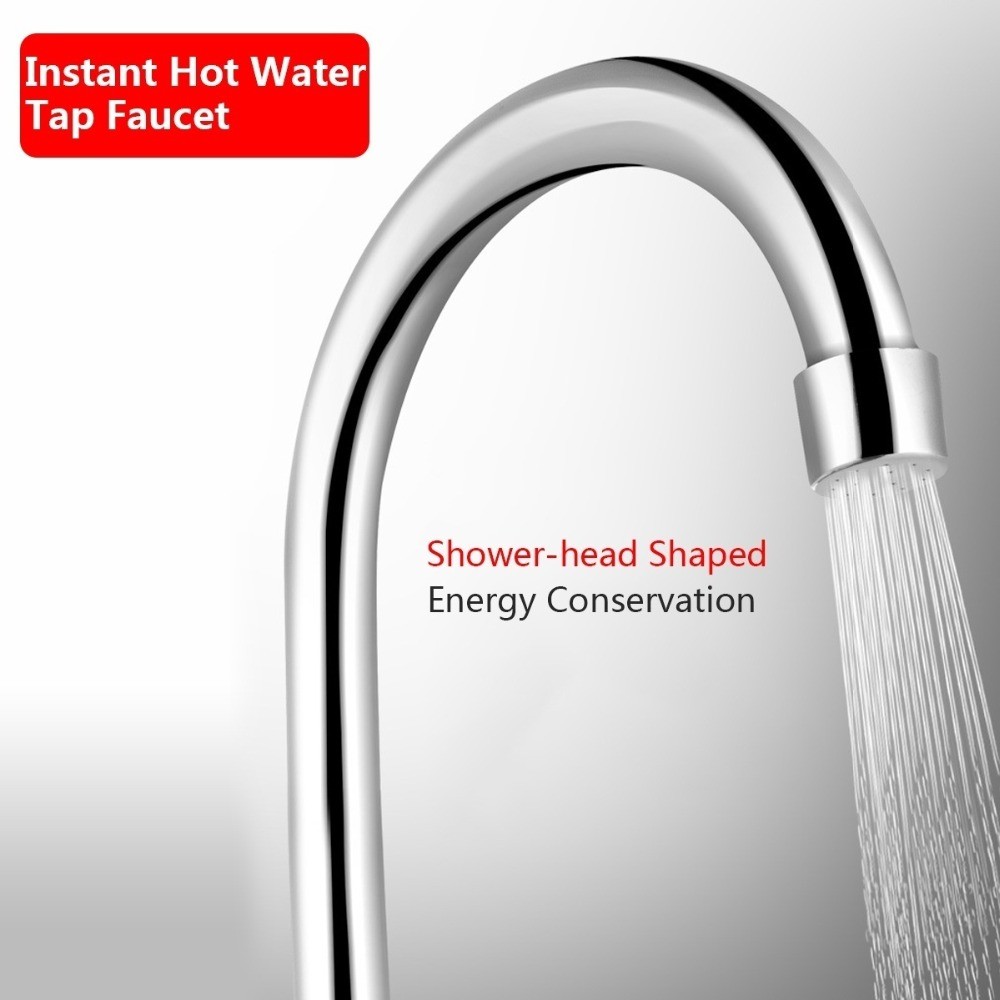 360 Degree Rotating Deck Mounted Heater Faucet Fast Heat Multifunction LVD