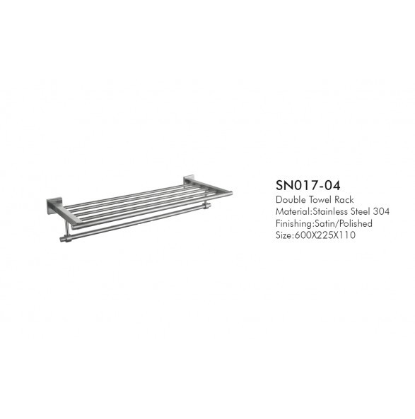 Multifunction Stainless Steel Towel Bar 60cm Towel Rack Sus 304 Towel Holder