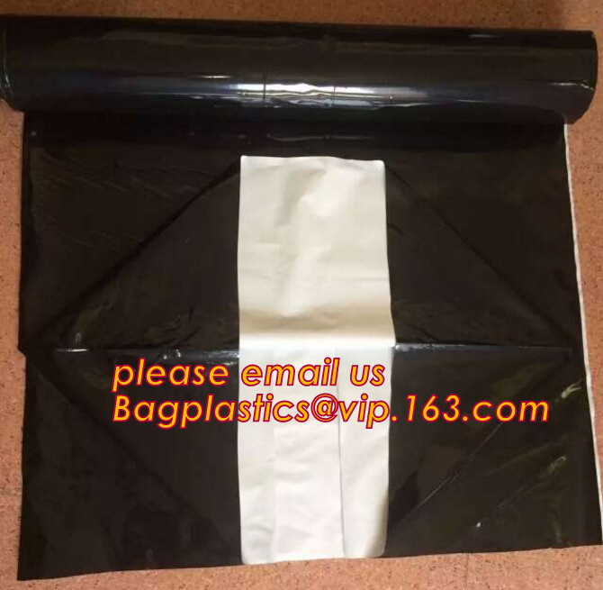 Custom biodegradable agriculture plastic mulch film,tubular roll with black colour for agricultural mulch film BAGEASE