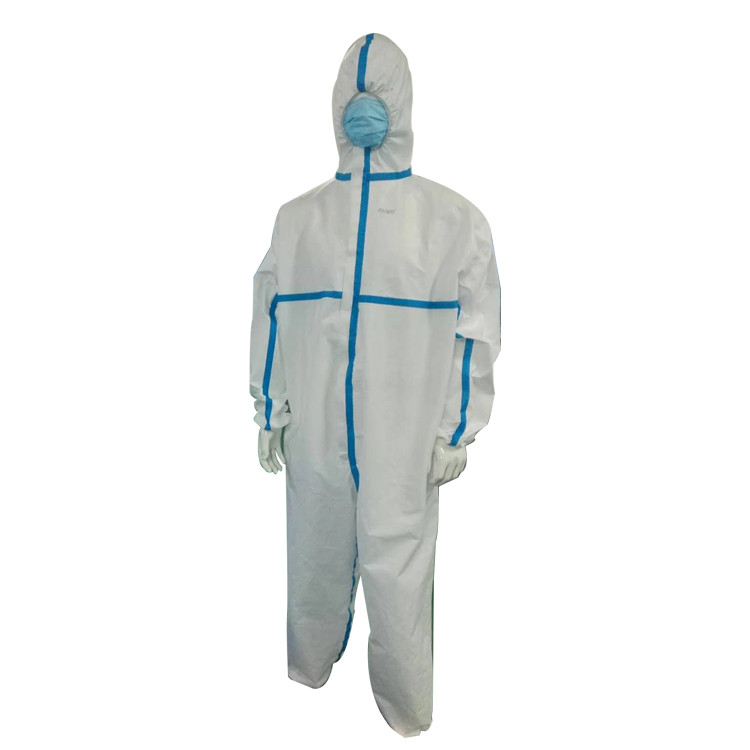 Anti Virus Disposable Protective Suit , Breathable Disposable Full Body Suit
