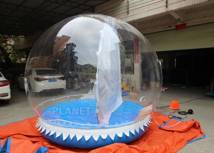 Outdoor 3m Inflatable Human Size Snow Globe For Promotion