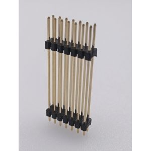 Gold Plated Straight PIN Header Connector Pitch 2.54mm Dual Row Pin Header