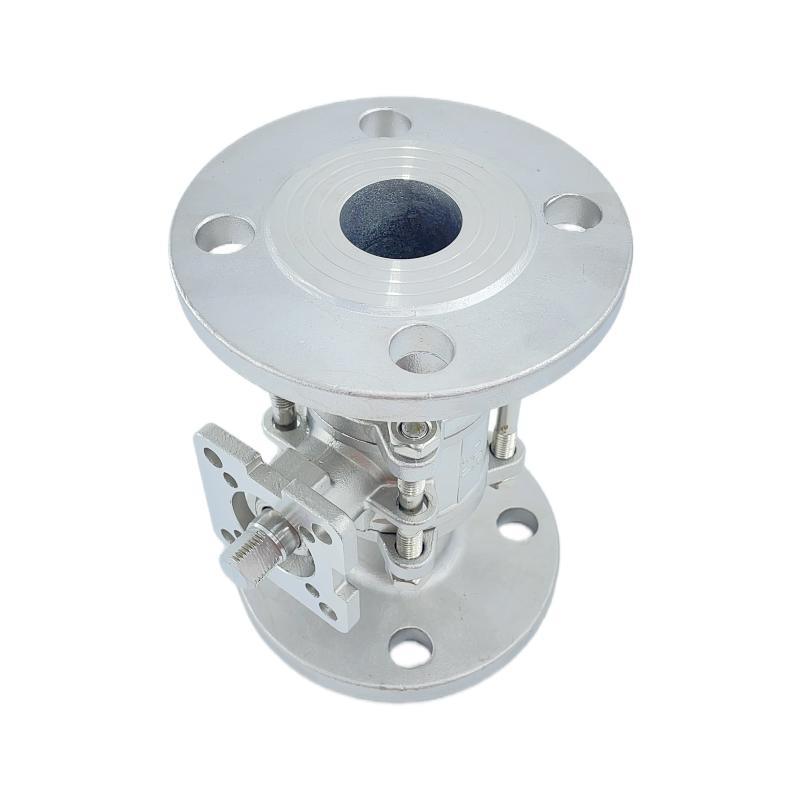 Stainless Steel Three-Pieces High Platform Industrial Flange Ball Valve