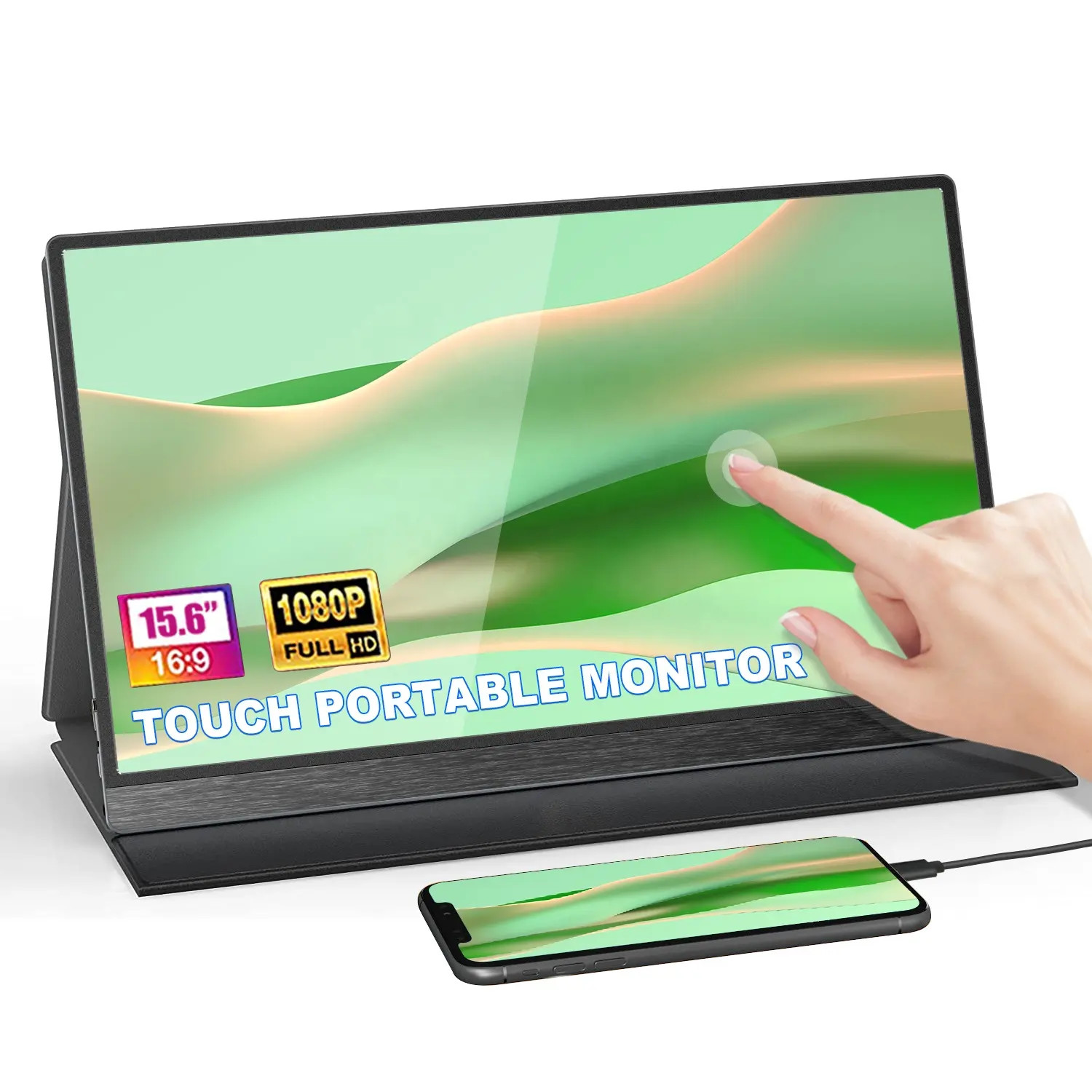 60Hz 15.6 Inch Touchscreen Monitor With High Contrast Ratio 1000 1 Typ. And Touchscreen