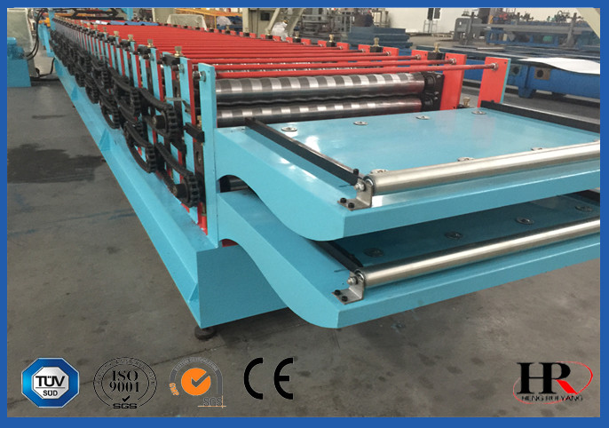 Roof Panel Double Layer Roll Forming Machine With 7 Inch Color Touch Screen