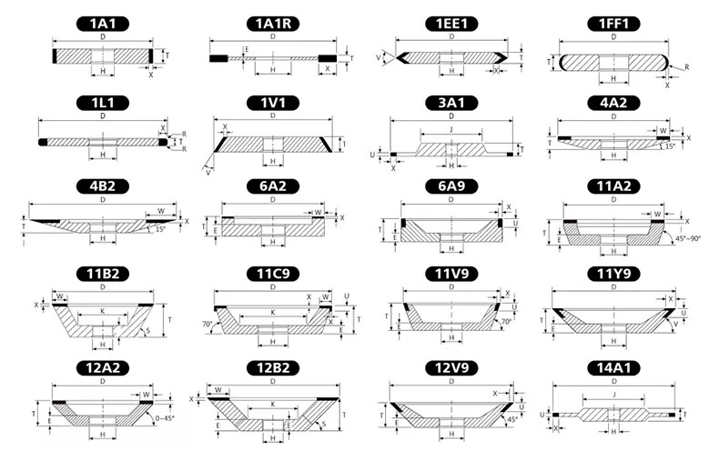 OEM CBN Grinding Wheel Resin Bond Cast Iron Grinding Wheel Hardness