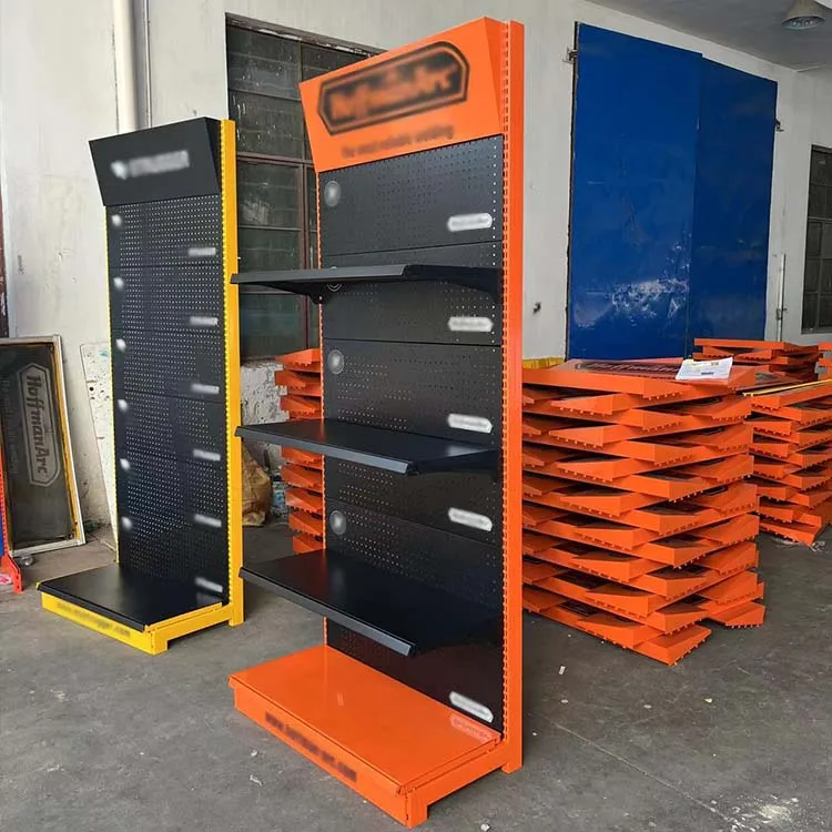 Factory Customized Color Size gondola supermarket shelf rak display rak gondola supermarket wall shelves