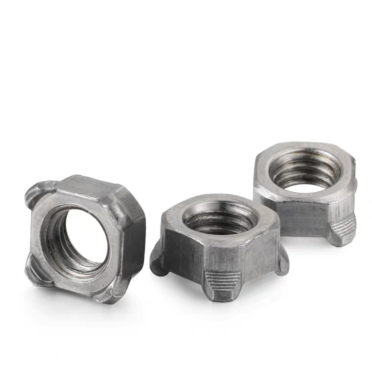 Metric M3-M12 304 Stainless Steel Four Corner Welding Nut DIN928 High Strength Step Welding Bolt