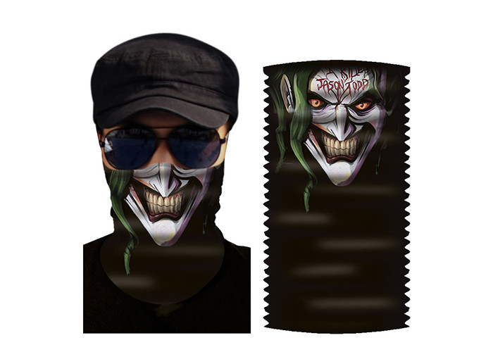 Hair Wrap Polyester Microfiber Large Biker Face Bandana