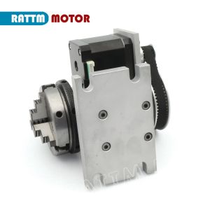 4th A Rotary Axis CNC Lathe Tailstock K11-65mm K12-65mm With 3 4 Jaws Chuck