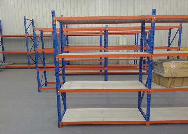 Free Standing Stainless Steel Shelves , Long Span Industrial Racking Steel