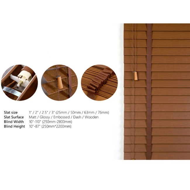 Vertical Interior 50mm Pvc Venetian Blinds Pvc Shutter Blinds Easy To Install