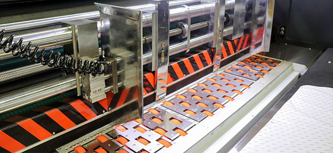 TV Carton Box 2 Color Flexo Printing Machine With Slotter Die Cutting