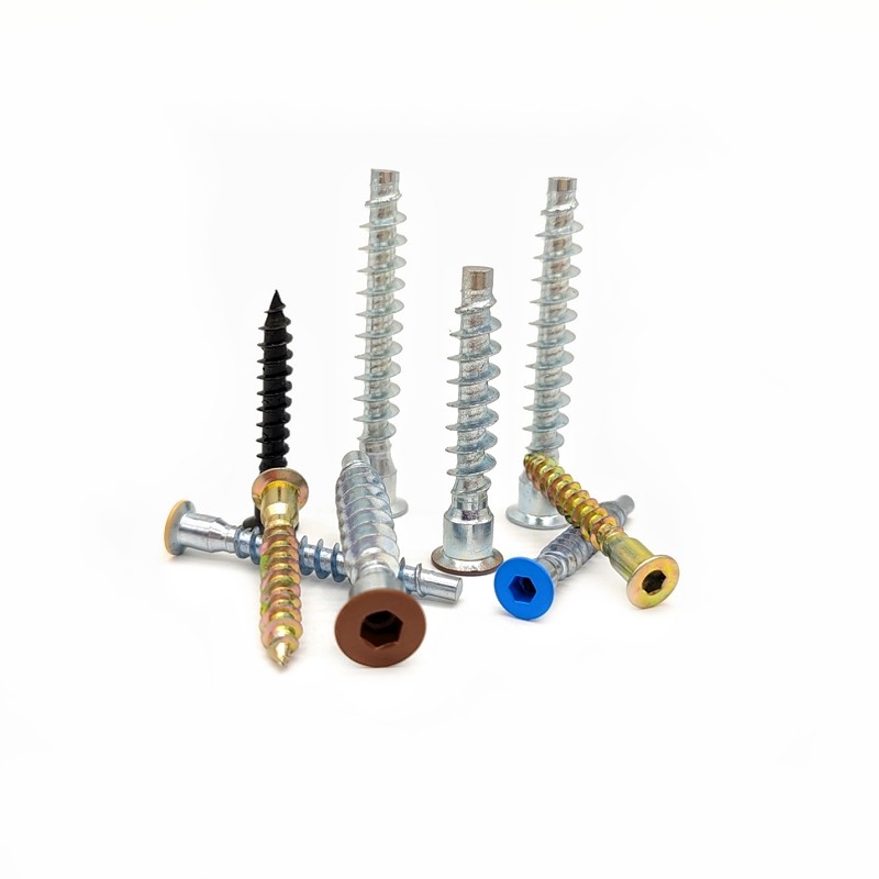 Countersunk Wooden Cabinet Screws Self-Tapping 2.9mm M6*50 M7*28 Flat Head Hexagonal Self-Tapping Screws