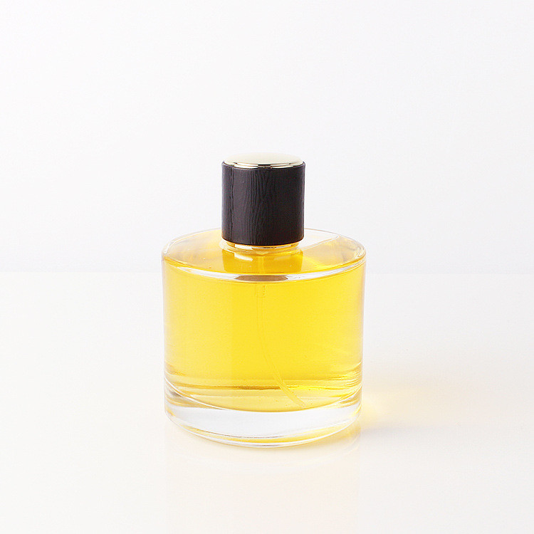 50ml 100ml Cylindrical Transparent Glass Perfume Spray Bottle Cosmetics Sub Bottle Glass Perfume Bottle