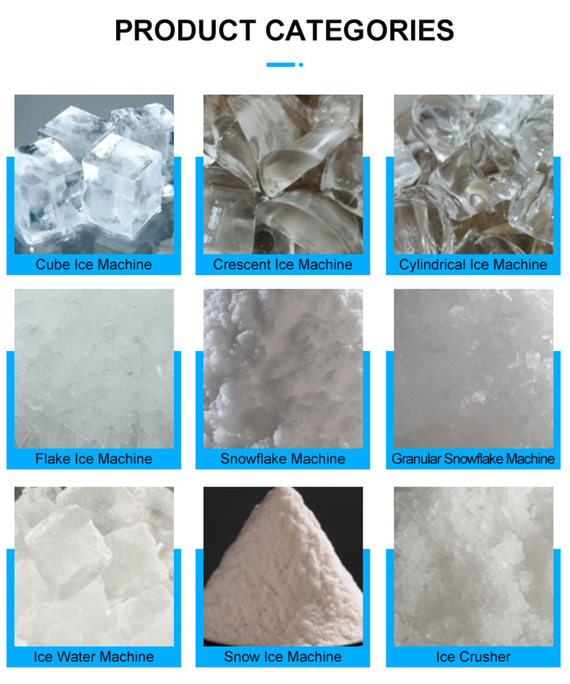 300kg 500kg 1000kg Electric Current Direct Cube Ice Maker Machine for Cold Drink Shop