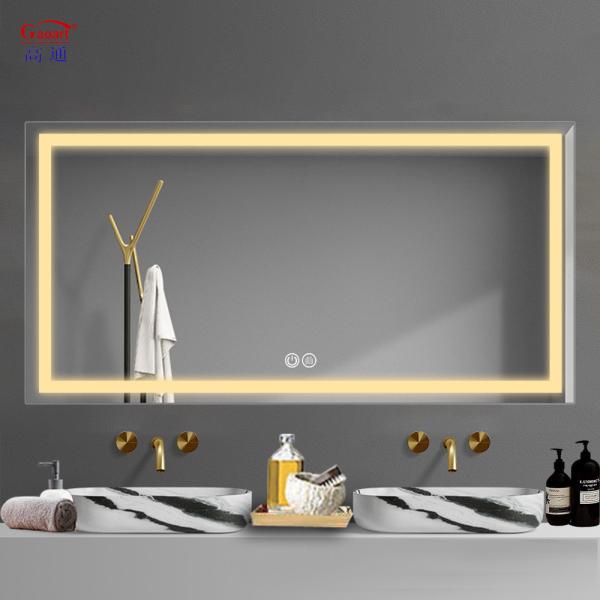 Touch Switch Fashion Round Led Light Wall Full Length Shower Fogless Bedroom