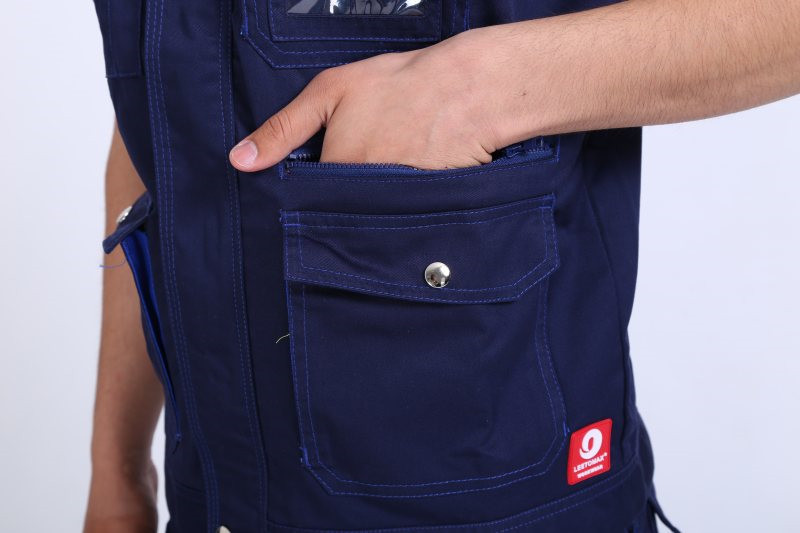 65% Polyester Summer Work Vest , 300g Multi Pocket Work Vest