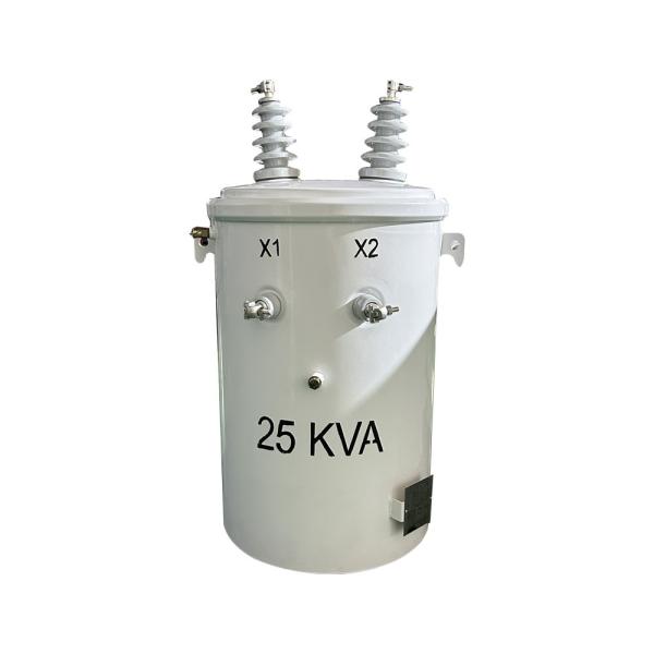 25kva Single Phase Pole Mounted Distribution Transformer Oil Immersed 13.8KV To