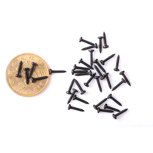 Carbon Material Small Screw for Timepiece High Precision Small Screw Customized Size