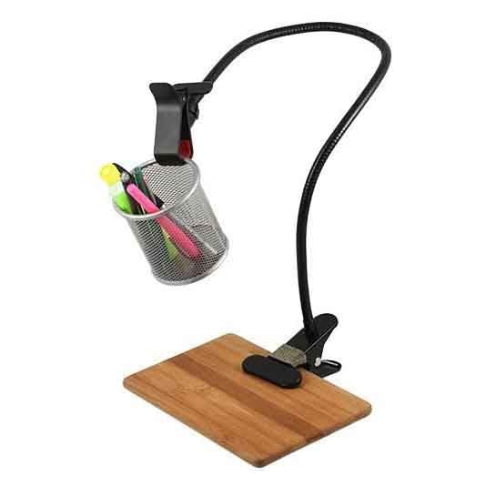 Clamp Adjustable Base Gooseneck Bed Phone Holder Long Arm 4.5inch Width