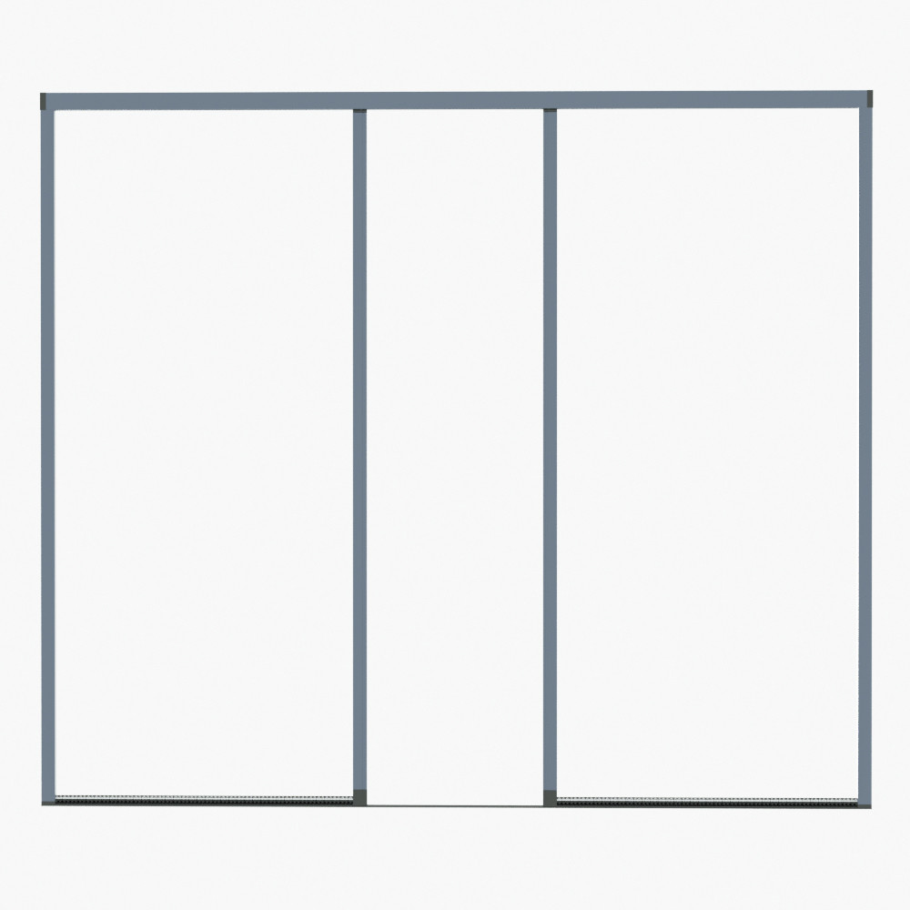 Aluminum Alloy Frame Insect Barrier Free Screen Door White/Brown/Bronze