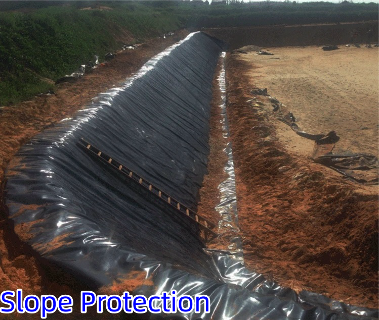 Outdoor Double Smooth Geomembrane for Fish Pond Liner and Landfill Sites Directly Sold