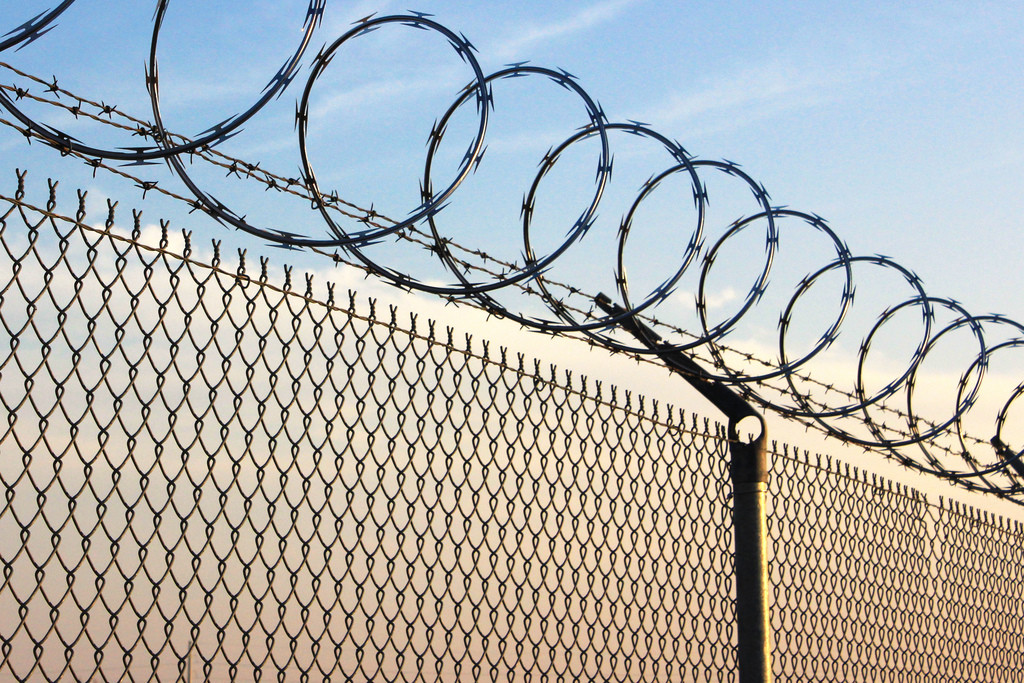 Football Field Galvanized Steel Chain Link Fence