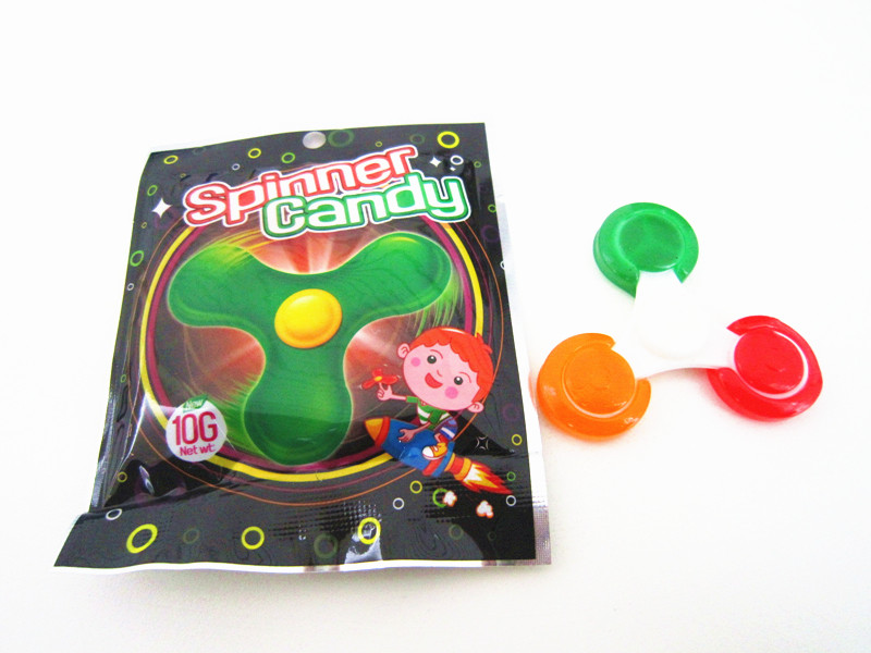 Easter Halloween Sweets Colored Low Cal Lollipop With Finger Spinner Toy