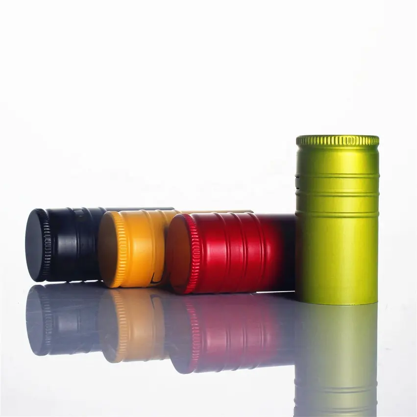 Custom Logo Aluminum Screw Cap for Alcohol Liquid in Glass Cosmetic Jars and Bottles