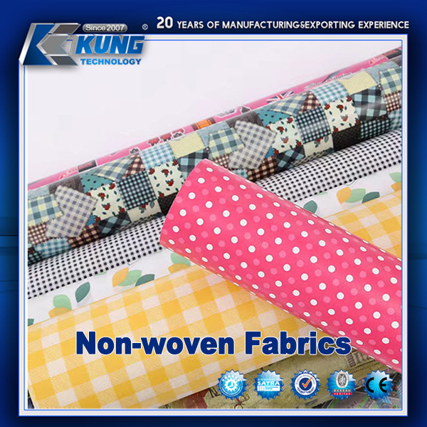 Multicolor PVC Non Woven Fabric Lightweight Thickness 45mm Durable