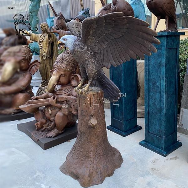 Large Outdoor Eagle Statues Bronze Sculpture Life Size Metal Animal Home Decor