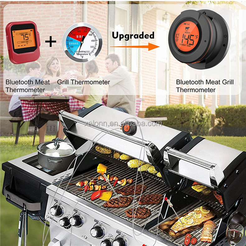 Smart Grilling BBQ Thermometers Meat IP54 With 4 Probes For Food