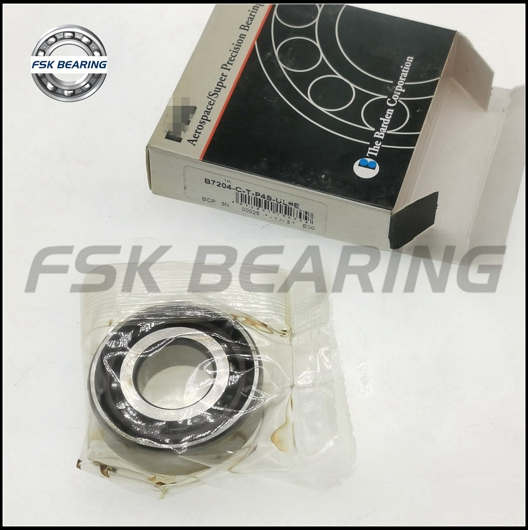 Super Precision B7204-C-T-P4S-UL 7204CDG Single Row Angular Contact Ball Bearing ID 20mm OD 47mm