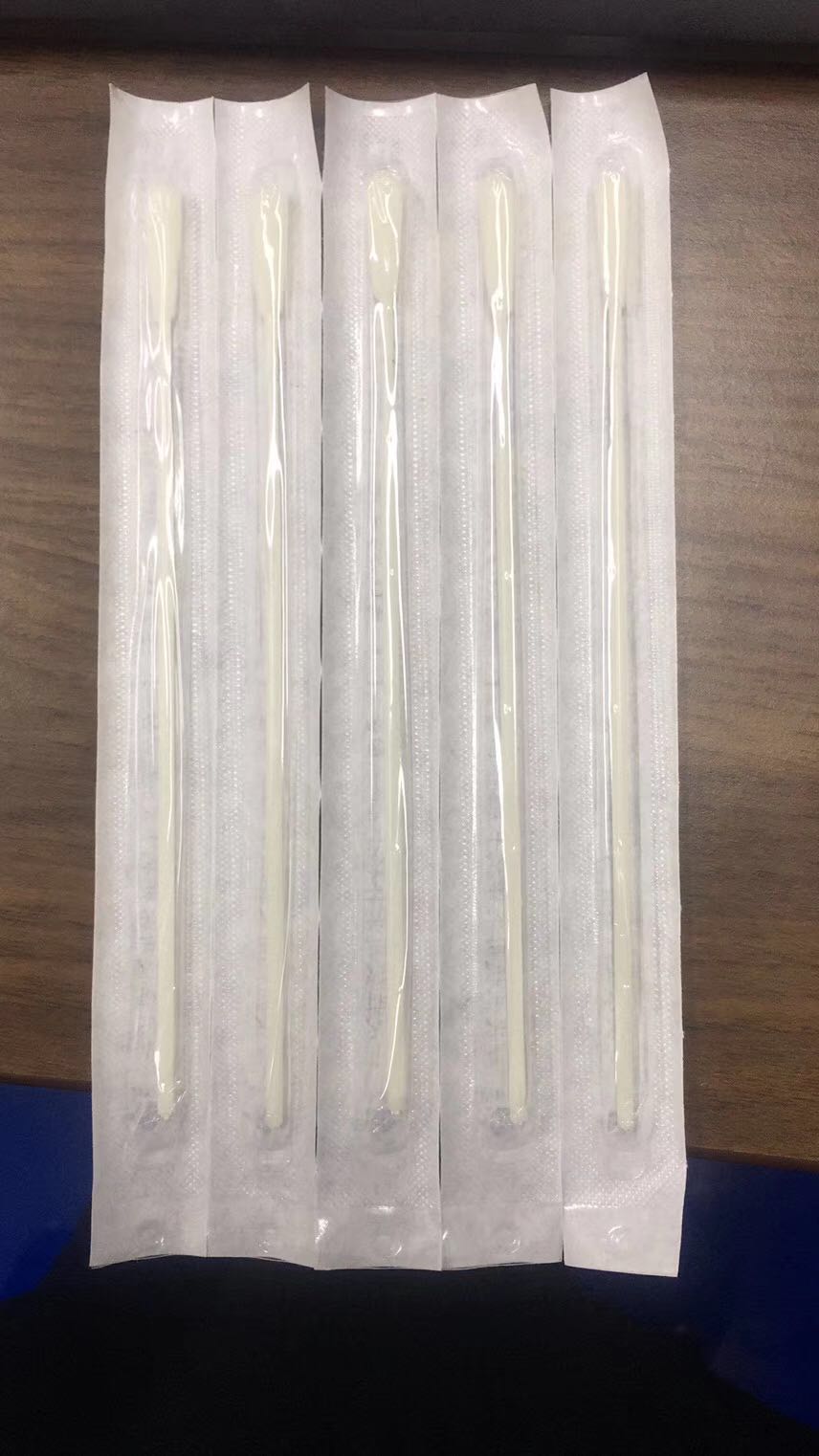 3.5cm Break Point Throat Swab Stick , Nylon Flocked Nasopharyngeal Swab