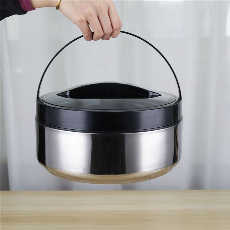 Round Shape Stainless Steel 201 Lunch Box 4pcs Thermal Cooking Stock Pot Set