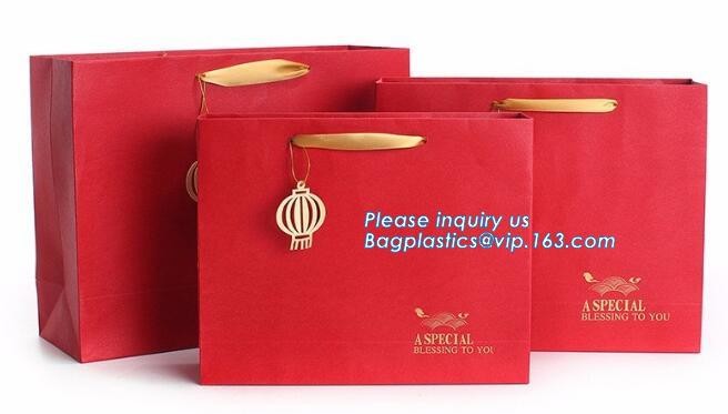 Cheap Customized Pink Printed Paper Shopping Bag For Clothing and Gift,Recycled Luxury Paper Bags & Retail Carrier Bags