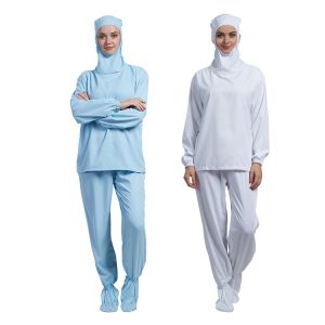  Cleanroom ESD Underwear Hooded 10e6-10e9 Ohm Polyester Pongee Manufactures
